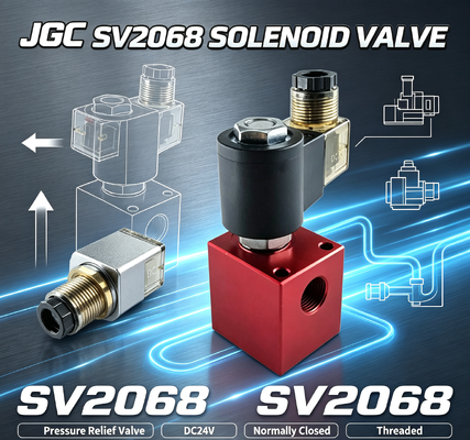 SV2068 วัลล์ฟลูกกลมซอลีนอยด์ไฮดรอลิก วัลล์ฟลอยความดัน วัลล์ฟกลมกระสุน DC24V ปิดปกติ วัลล์ฟบํารุงความดัน