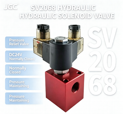 SV2068 วัลล์ฟลูกกลมซอลีนอยด์ไฮดรอลิก วัลล์ฟลอยความดัน วัลล์ฟกลมกระสุน DC24V ปิดปกติ วัลล์ฟบํารุงความดัน