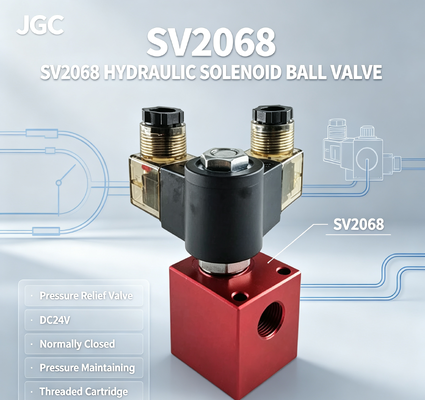 SV2068 วัลล์ฟลูกกลมซอลีนอยด์ไฮดรอลิก วัลล์ฟลอยความดัน วัลล์ฟกลมกระสุน DC24V ปิดปกติ วัลล์ฟบํารุงความดัน