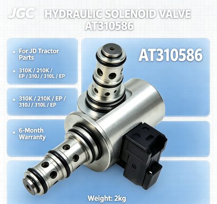 AT310586 วาล์วโซลินอยด์ไฮดรอลิกใหม่สำหรับอะไหล่รถแทรกเตอร์ JD 310K/210K/EP/310J/310L/EP รับประกัน 6 เดือน 2 กก.