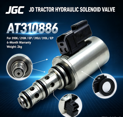 AT310586 วาล์วโซลินอยด์ไฮดรอลิกใหม่สำหรับอะไหล่รถแทรกเตอร์ JD 310K/210K/EP/310J/310L/EP รับประกัน 6 เดือน 2 กก.