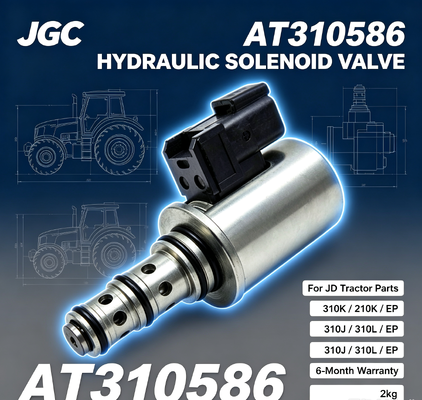 AT310586 วาล์วโซลินอยด์ไฮดรอลิกใหม่สำหรับอะไหล่รถแทรกเตอร์ JD 310K/210K/EP/310J/310L/EP รับประกัน 6 เดือน 2 กก.