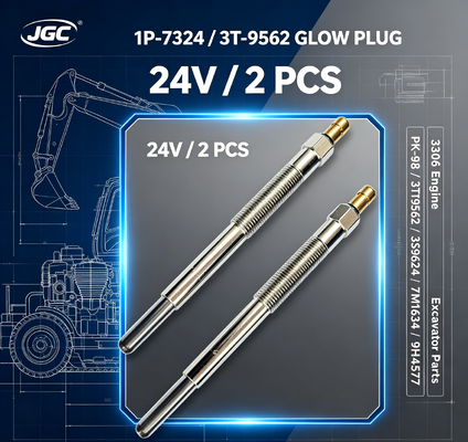 1P-7324 3T-9562 24V Glow Plug 2 PCS 3306 เครื่องยนต์ SONOCMP ไดเซล Glow Plug สําหรับ PK-98 3T9562 3S9624