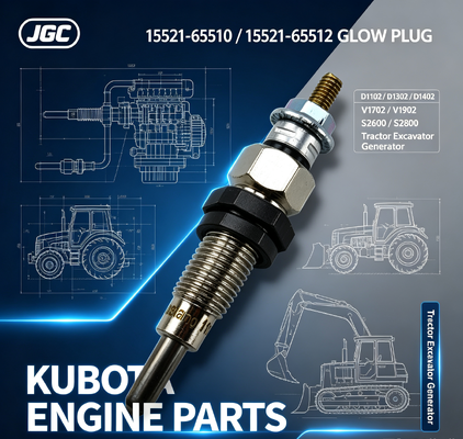 หัวเทียน D1102 D1302 D1402 V1702 V1902 S2600 S2800 15521-65510 15521-65512 สำหรับอะไหล่เครื่องยนต์รถแทรกเตอร์รถขุดเครื่องกำเนิดไฟฟ้า Kubota