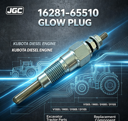 หัวเทียน 16281-65510 สำหรับเครื่องยนต์ดีเซล Kubota V1505 D905 D1005 D1105 อะไหล่ทดแทนรถขุด รถแทรกเตอร์