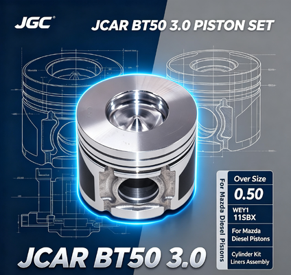 JCAR BT50 3.0 โอเวอร์ไซส์ 0.50 WEY1 11SBX ชุดลูกสูบพร้อมปลอกสูบสำหรับ Mazda Diesel