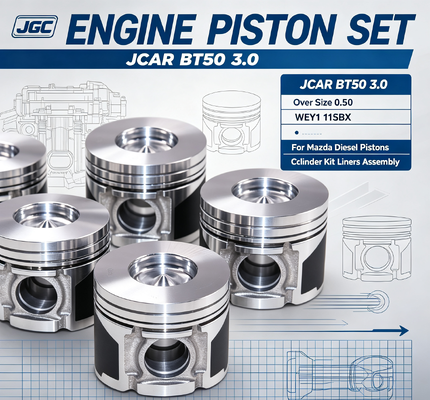 JCAR BT50 3.0 โอเวอร์ไซส์ 0.50 WEY1 11SBX ชุดลูกสูบพร้อมปลอกสูบสำหรับ Mazda Diesel