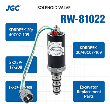 SKX5P-17-208 ชุดซ่อมปั๊มโซลินอยด์วาล์ว RW-81022 "KDRDE5K-20/40C07-109 " สำหรับอะไหล่รถขุด