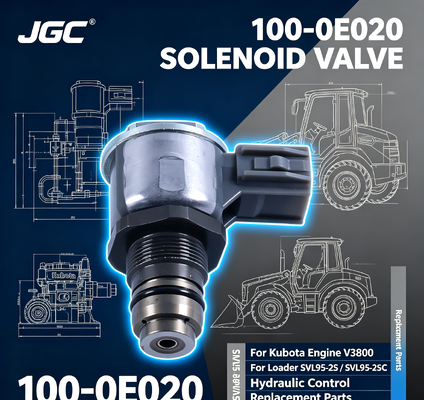 100-0E020 อะไหล่เครื่องขุด วาล์วโซเลนอยด์สําหรับเครื่องยนต์ Kubota V3800 Loader SVL95-2S
