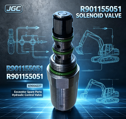 R901155051 อุปกรณ์สํารองเครื่องขุด อุปกรณ์ขุด วาล์วซอลีนอยด์ K9004227 R901155051
