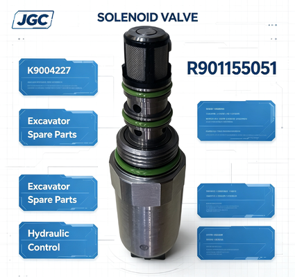 R901155051 อุปกรณ์สํารองเครื่องขุด อุปกรณ์ขุด วาล์วซอลีนอยด์ K9004227 R901155051