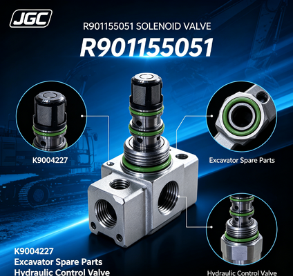 R901155051 อุปกรณ์สํารองเครื่องขุด อุปกรณ์ขุด วาล์วซอลีนอยด์ K9004227 R901155051