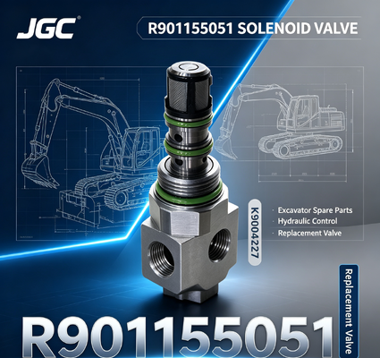 R901155051 อุปกรณ์สํารองเครื่องขุด อุปกรณ์ขุด วาล์วซอลีนอยด์ K9004227 R901155051