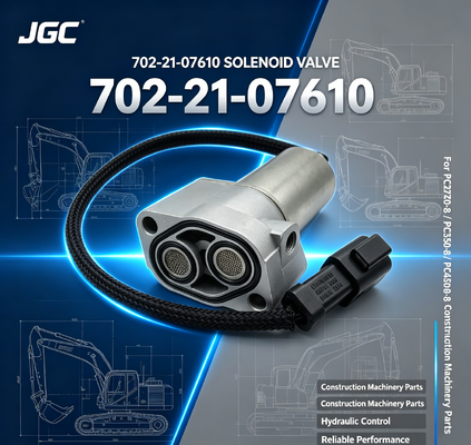 702-21-07610 ชิ้นส่วนเครื่องจักรก่อสร้าง โซลินอยด์วาล์วสำหรับรถขุด PC270-8 PC350-8 PC450-8