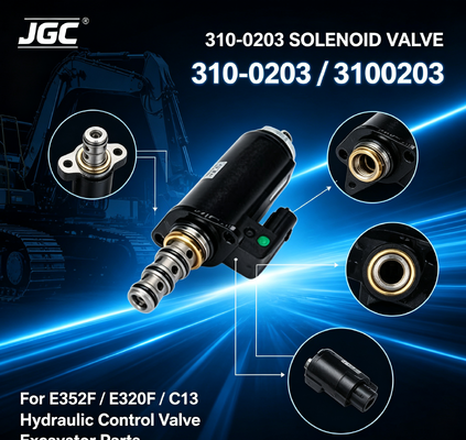 310-0203 3100203 EXCAVATOR SOLENOID VALVE สําหรับ E352F E320F C13 HYDRAULIC SOLENOID VALVE เครื่องขุดดิน