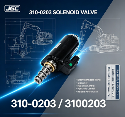 310-0203 3100203 EXCAVATOR SOLENOID VALVE สําหรับ E352F E320F C13 HYDRAULIC SOLENOID VALVE เครื่องขุดดิน