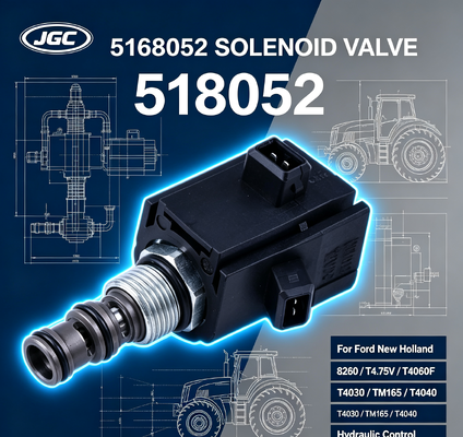 5168052 ชิ้นส่วนรถขุด โซลินอยด์วาล์วสำหรับ Ford New Holland 8260 T4.75V T4060F T4030 TM165 T4040