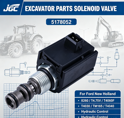 5168052 ชิ้นส่วนรถขุด โซลินอยด์วาล์วสำหรับ Ford New Holland 8260 T4.75V T4060F T4030 TM165 T4040