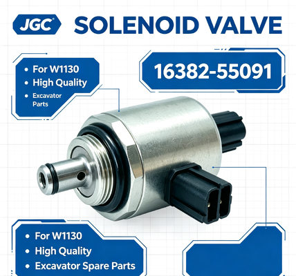 16382-55091 วาล์วโซลินอยด์คุณภาพสูงสำหรับรถขุด W1130