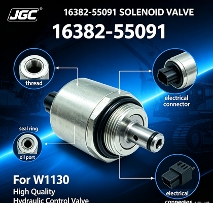 16382-55091 วาล์วโซลินอยด์คุณภาพสูงสำหรับรถขุด W1130