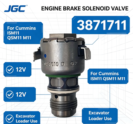 3871711สําหรับ ISM11 QSM11 M11 ของเดิม เครื่องยนต์ดีเซล เบรค 12 วอลต์ ซอลีนอยด์แวลล์สําหรับใช้ในเครื่องบรรทุกเครื่องขุด