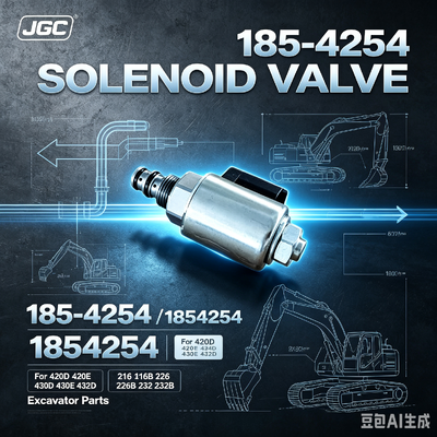 1854254 ขายร้อน วาล์วซอลีนอยด์สําหรับเครื่องขุดอะไหล่ 420D 420E 424D 430D 430E 432D 216 216B 226 226B 232 232B
