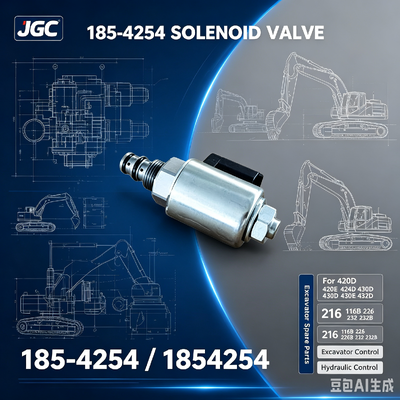 1854254 ขายร้อน วาล์วซอลีนอยด์สําหรับเครื่องขุดอะไหล่ 420D 420E 424D 430D 430E 432D 216 216B 226 226B 232 232B