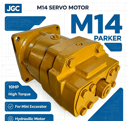 มอเตอร์เซอร์โว M14 parker 10 แรงม้า มอเตอร์ไฮดรอลิกแรงบิดสูงสำหรับรถขุดขนาดเล็ก