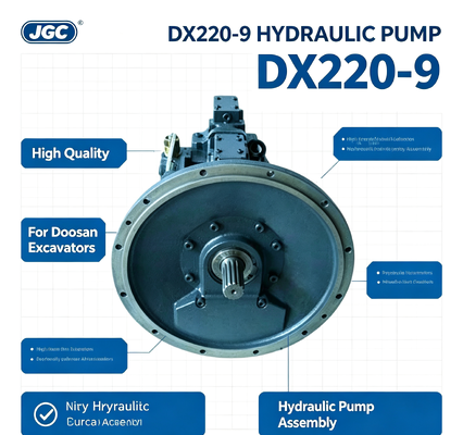 ชุดปั๊มไฮดรอลิกสไตล์เก่าคุณภาพสูง DX220-9 สำหรับชิ้นส่วนเครื่องจักรก่อสร้างรถขุด Doosan