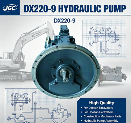ชุดปั๊มไฮดรอลิกสไตล์เก่าคุณภาพสูง DX220-9 สำหรับชิ้นส่วนเครื่องจักรก่อสร้างรถขุด Doosan