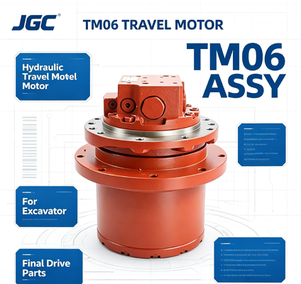 TM06 ส่วนเครื่องจักรก่อสร้าง ไฮดรอลิก มอเตอร์การเดินทาง Assy Final Drive สําหรับเครื่องขุด