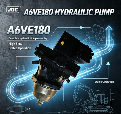 A6VE180 ชุดปั๊มไฮดรอลิกครบวงจร การไหลสูง การทำงานที่เสถียร