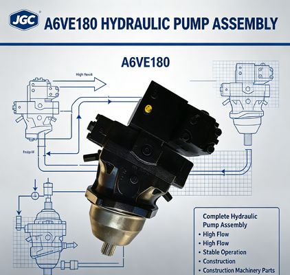 A6VE180 ชุดปั๊มไฮดรอลิกครบวงจร การไหลสูง การทำงานที่เสถียร